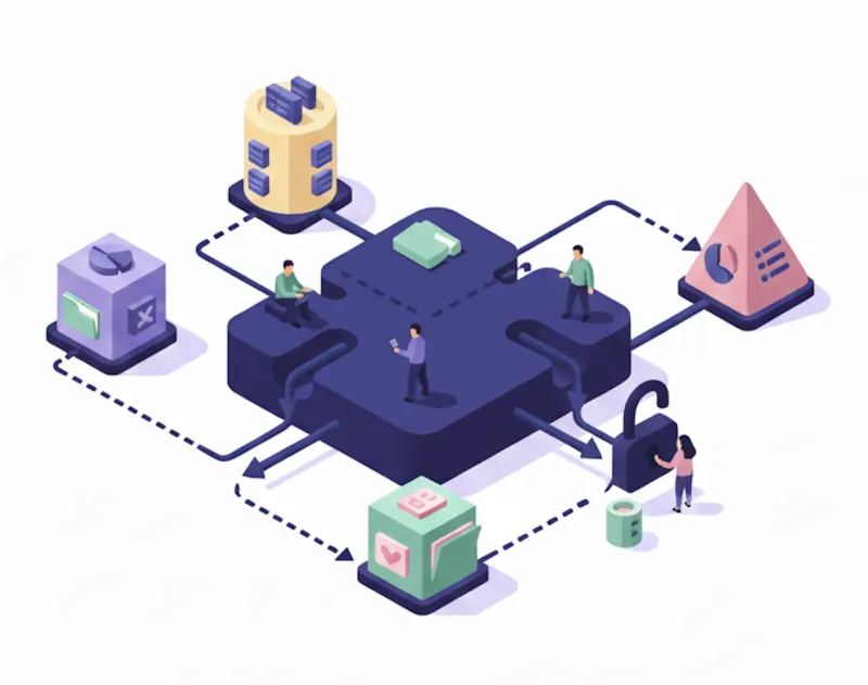Data silos illustration