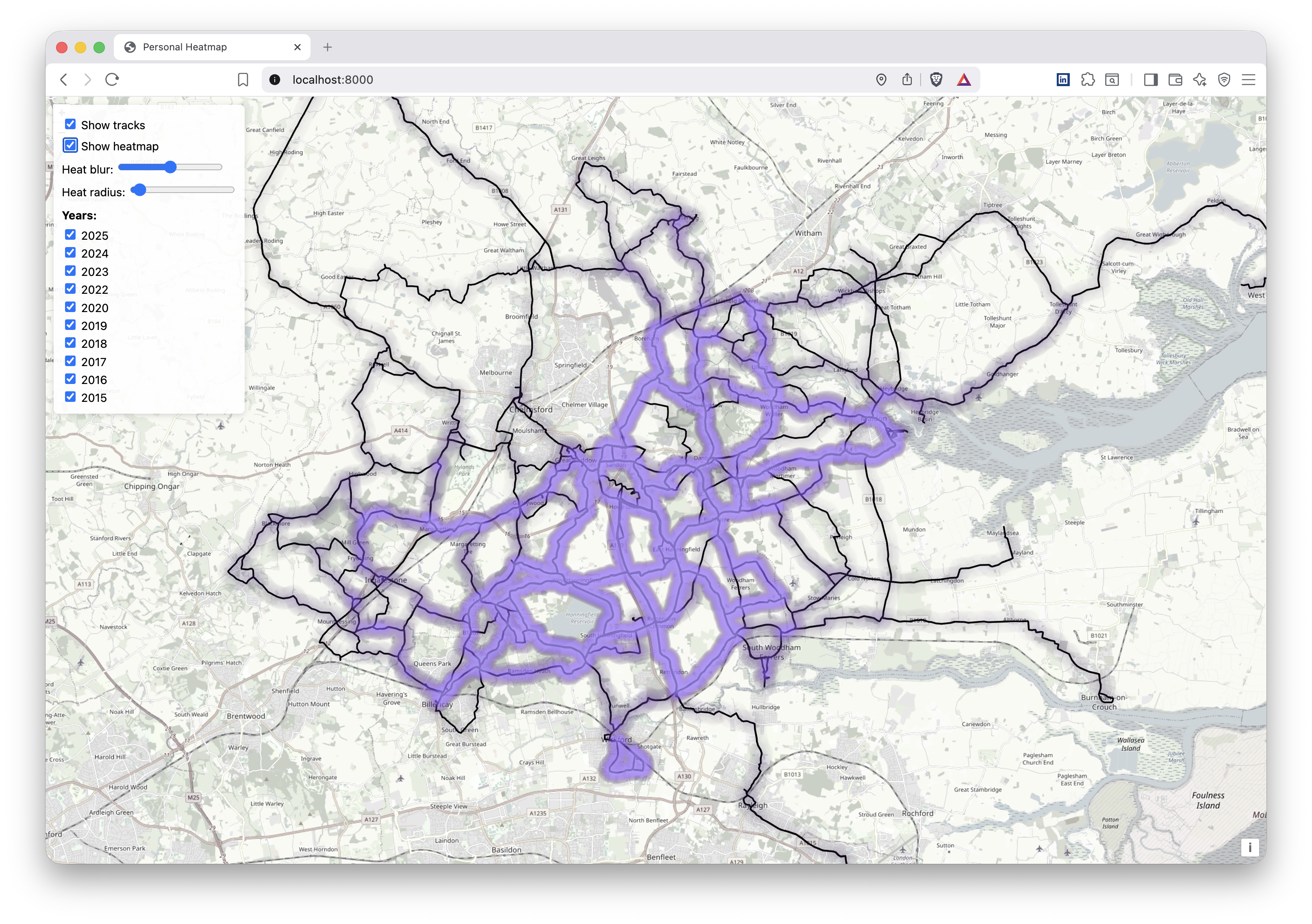 Heat map visualization built using AI