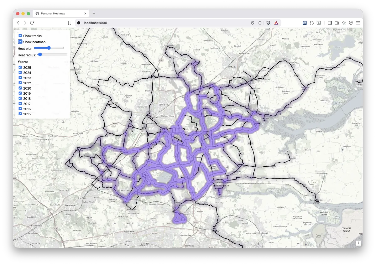 Heat map visualization built using AI